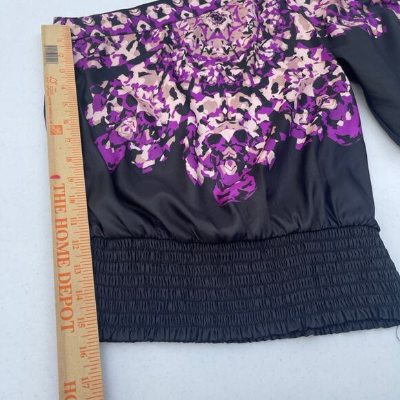 Y2K 00s Vtg Floral Festival Whimsigoth Asymmetrical Rampage One Shoulder Top XS - Picture 11 of 12